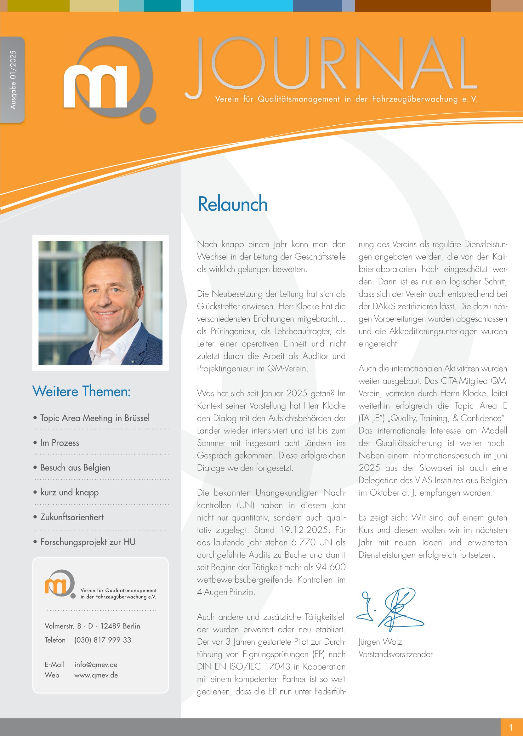 QM-Journal 2025.01: Relaunch